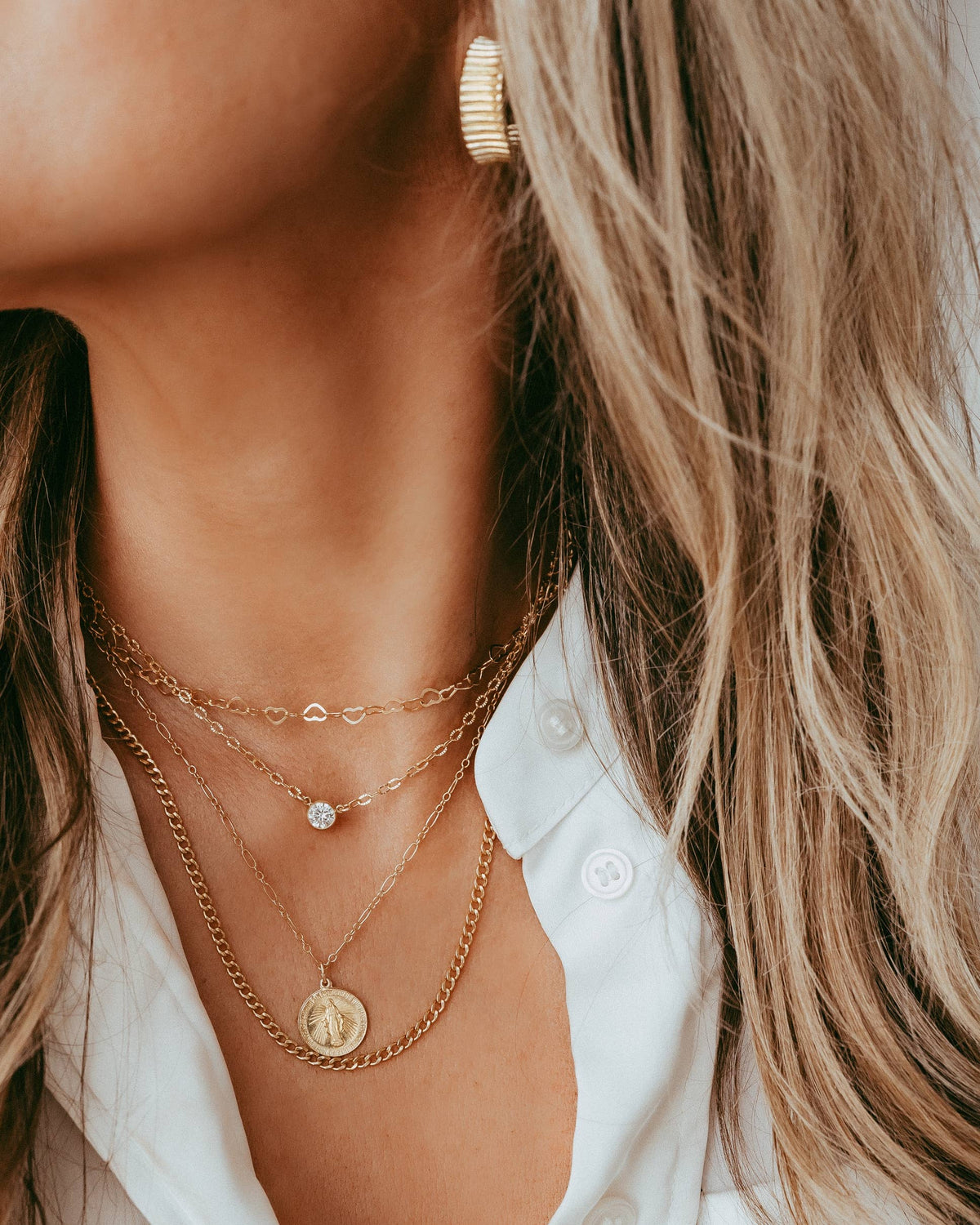 Our Lady Gold Filled Necklace