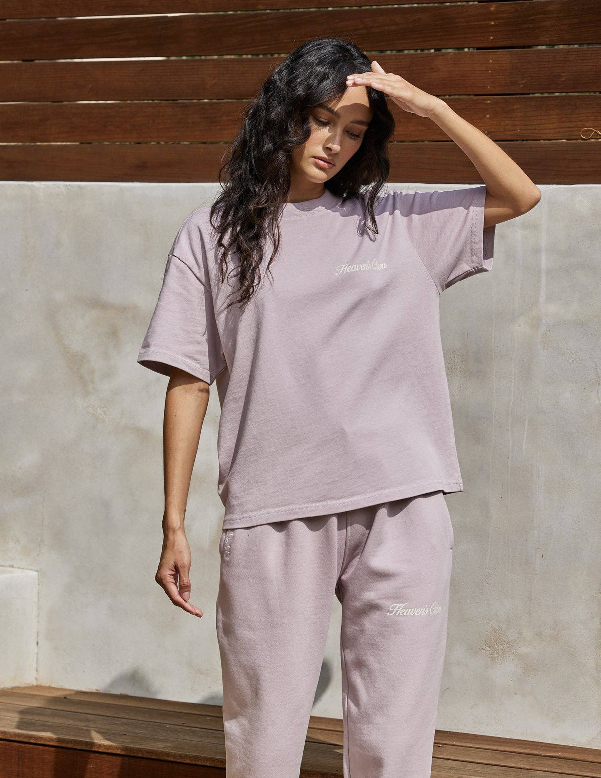 Heaven's Own Heavyweight Tee - Violet Dusk