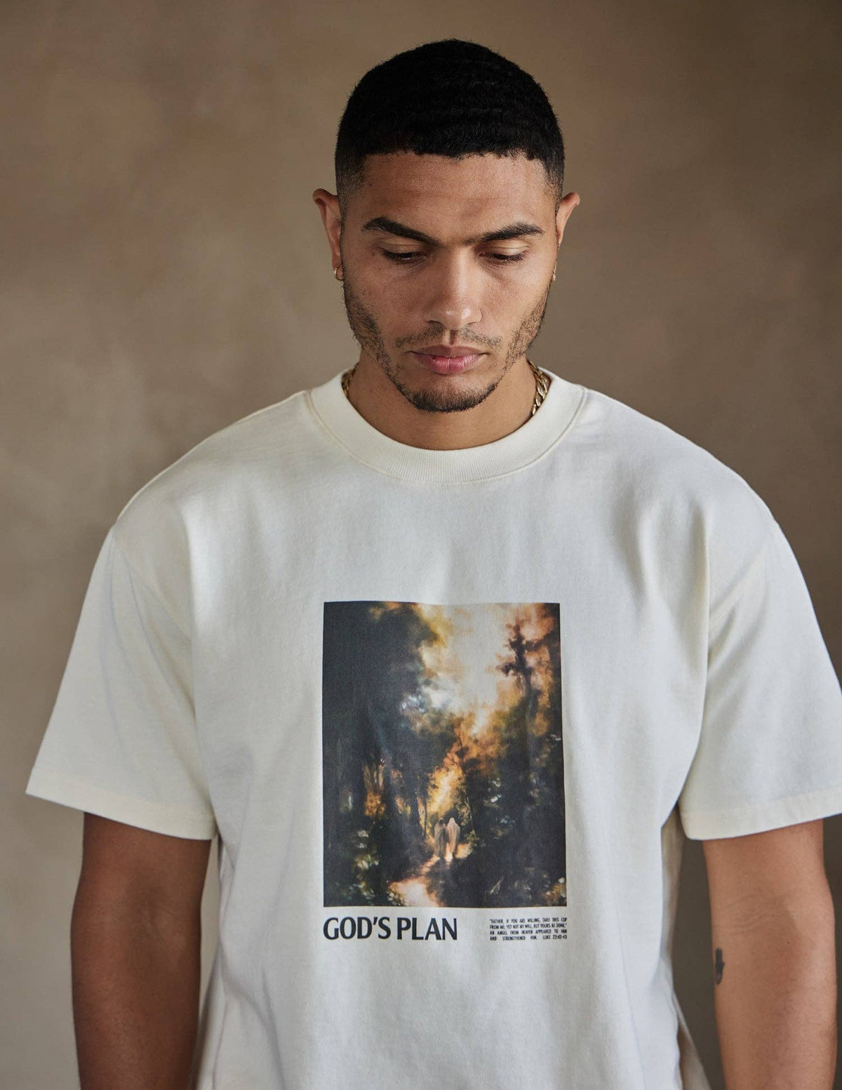 God's Plan Heavyweight Tee - Alabaster