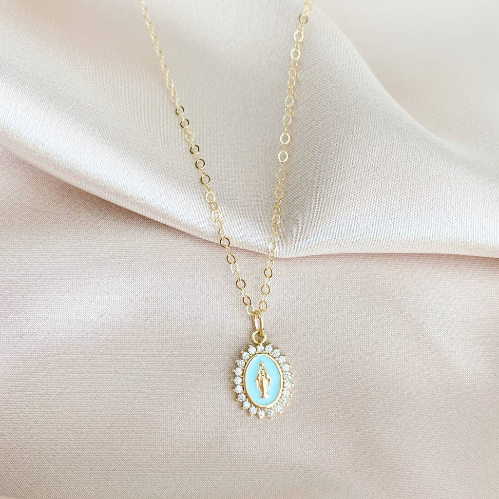 Blessed Mother Gold Filled Necklace