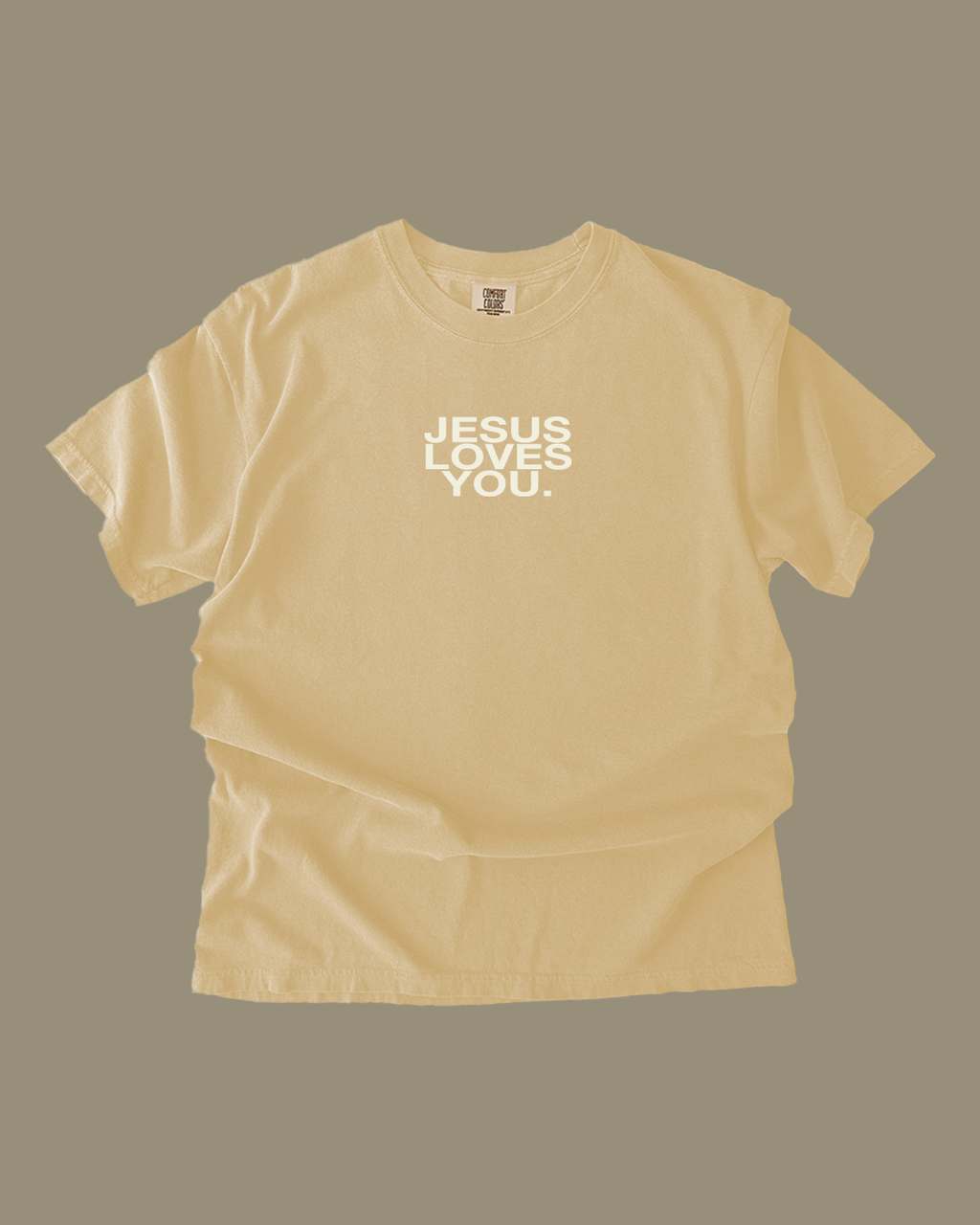 Jesus Loves You Buttercream Tee