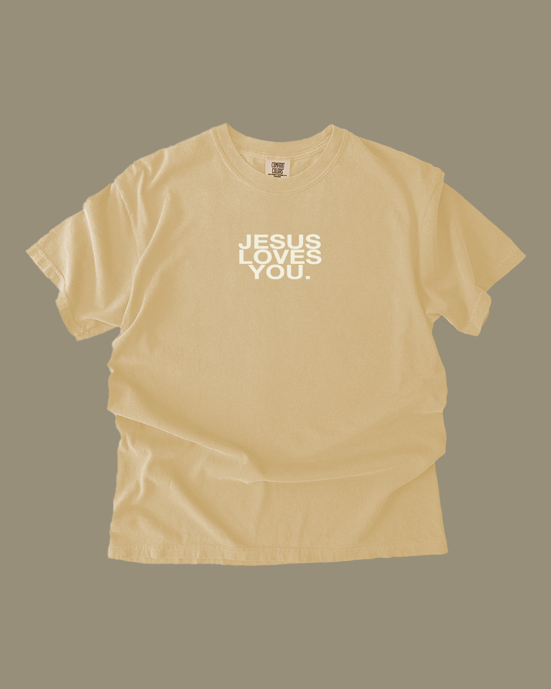 Jesus Loves You Buttercream Tee