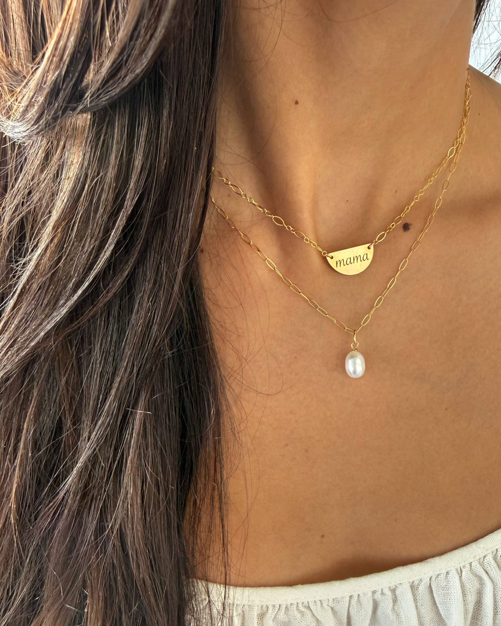 Baroque Pearl Gold Filled Necklace