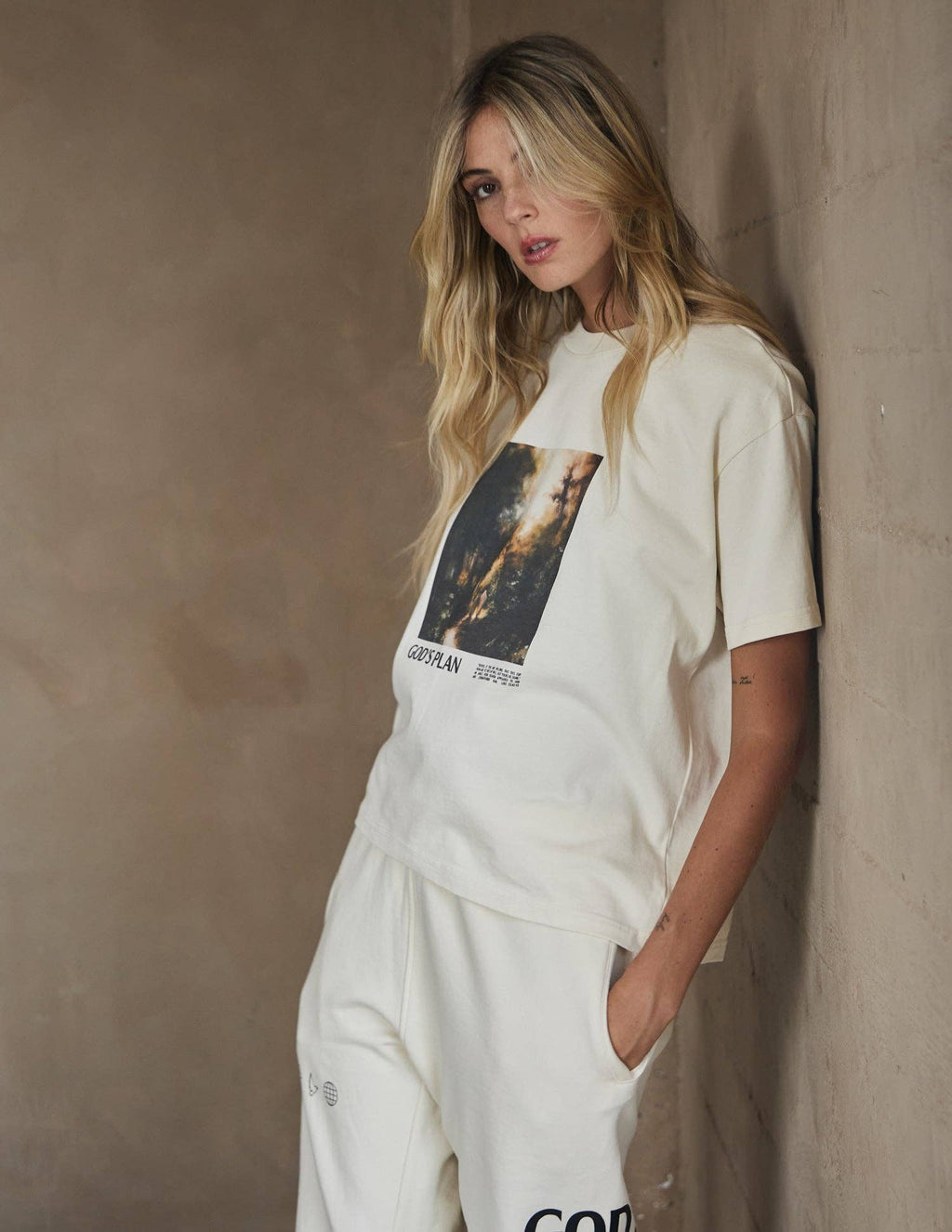 God's Plan Heavyweight Tee - Alabaster