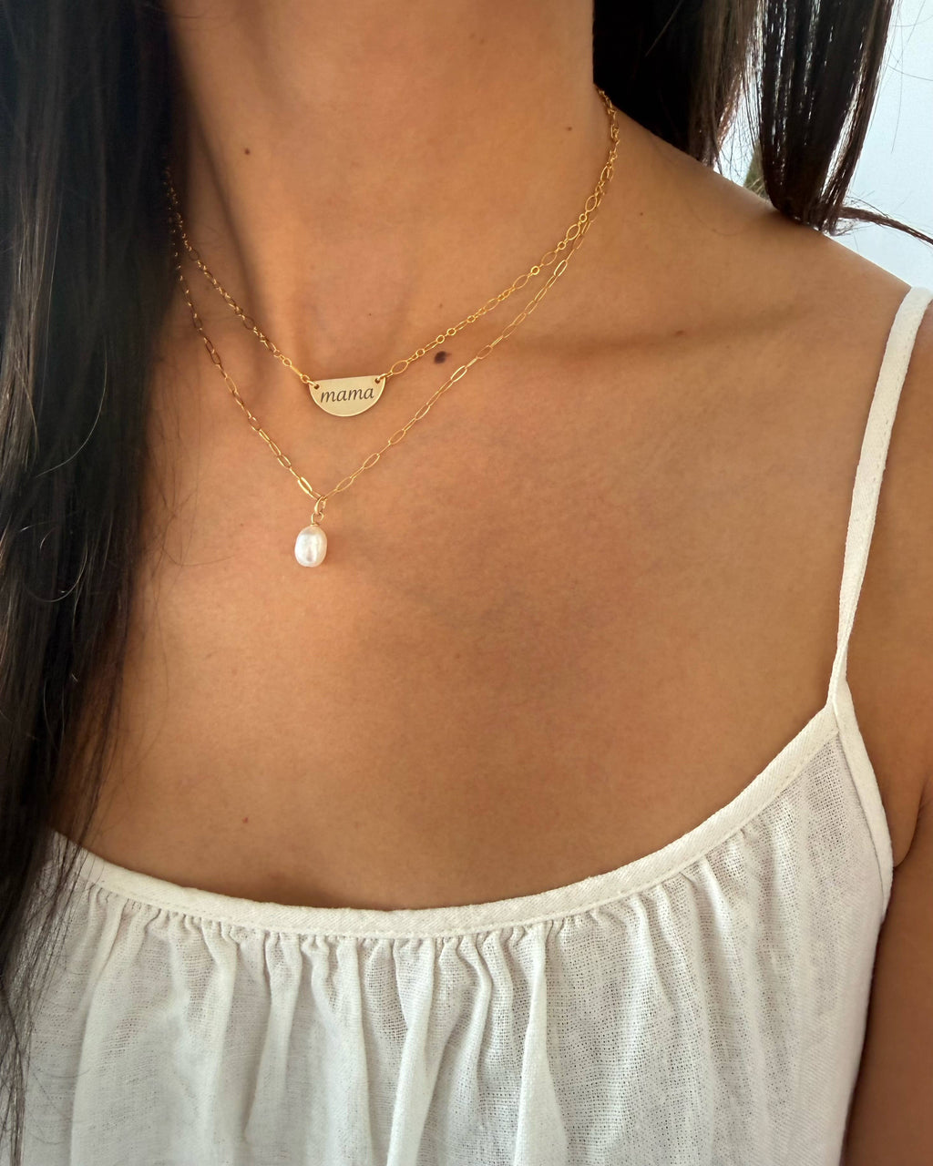 Baroque Pearl Gold Filled Necklace