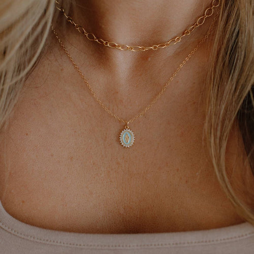 Blessed Mother Gold Filled Necklace