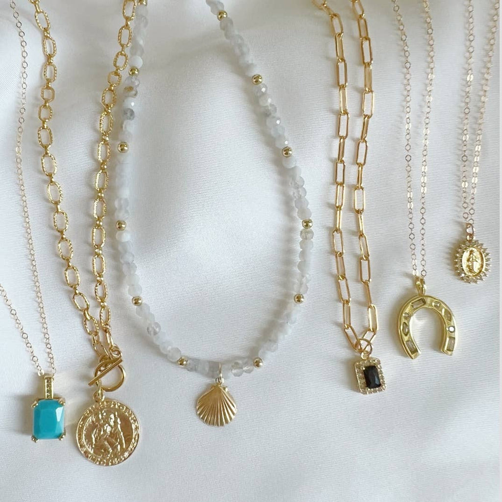 Blessed Mother  Gold Filled Necklace