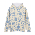 Classic Blue Floral Hoodie