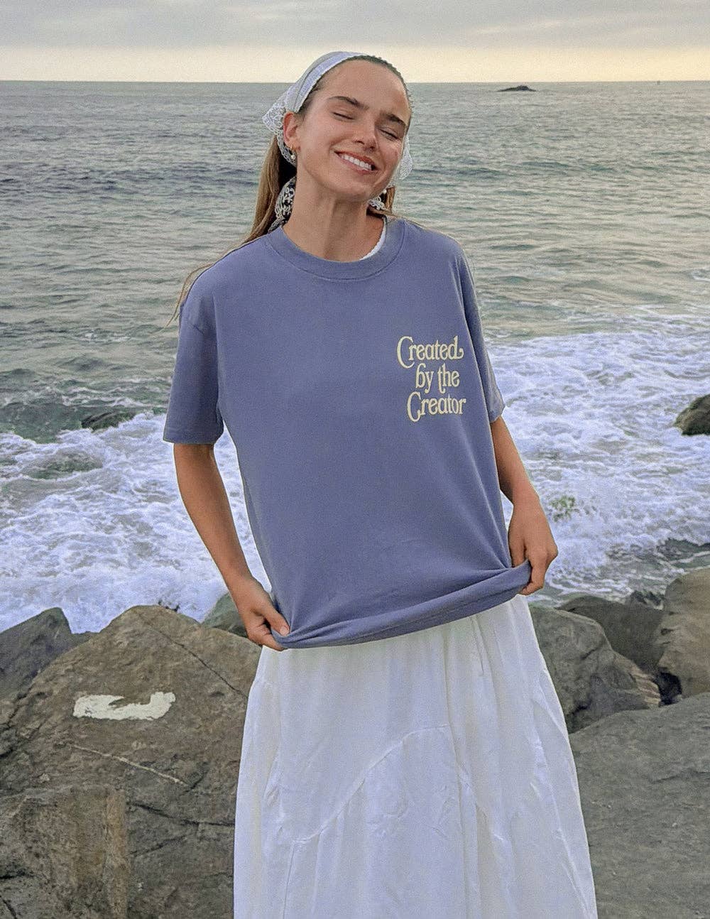 Created by the Creator Plum Unisex Tee