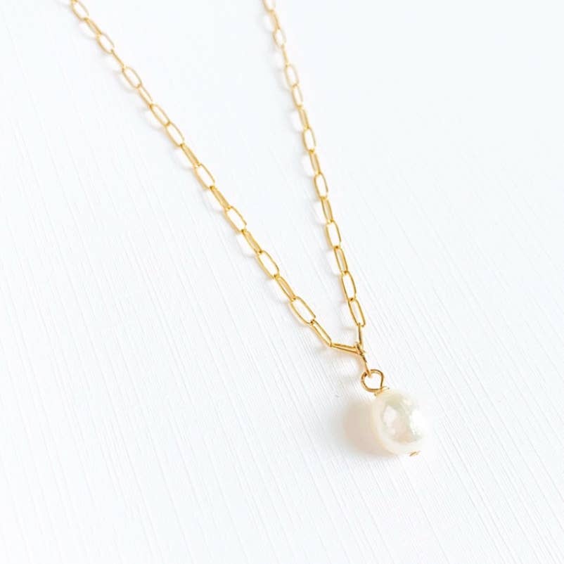 Baroque Pearl Gold Filled Necklace
