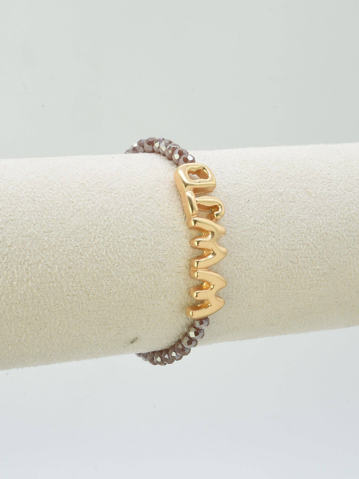 WWJD Glass Bead Bracelet