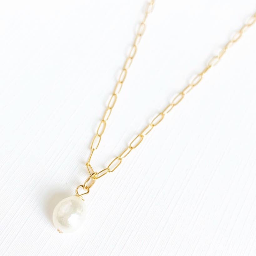 Baroque Pearl Gold Filled Necklace