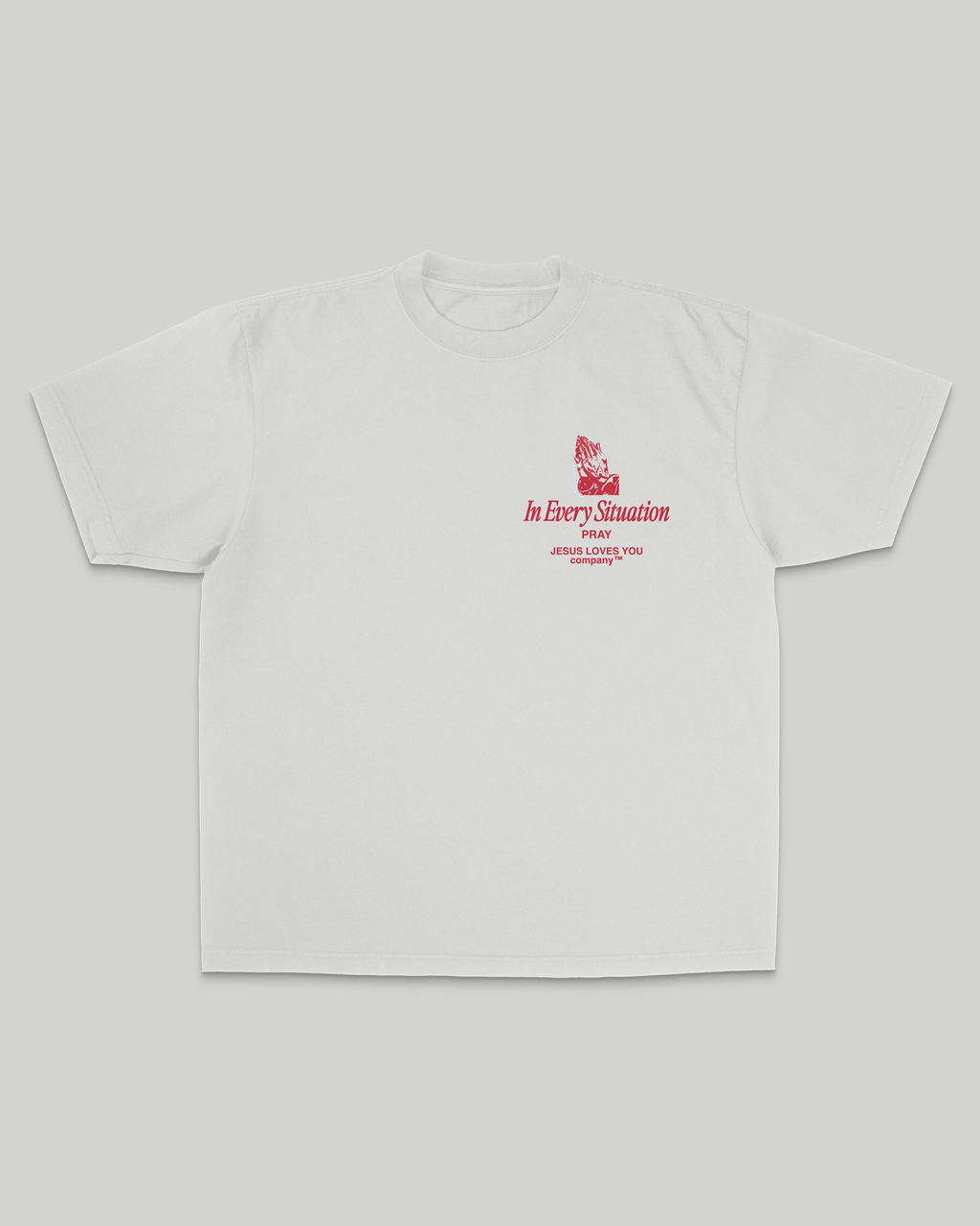 "In Every Situation - Pray." Oversized Tee