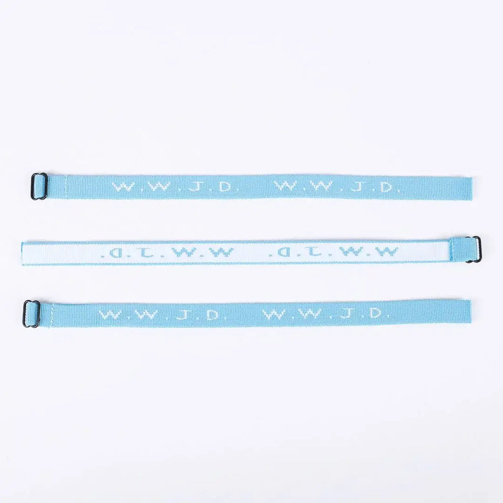 WWJD Bracelet (Light Blue)