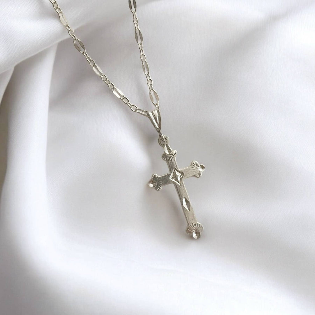 Risen Religious Gold Filled Cross Necklace